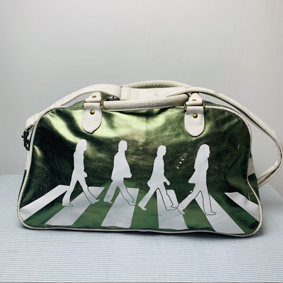 Beatles Handbags - Beatles Abbey Road Metallic Green Duffle Bag